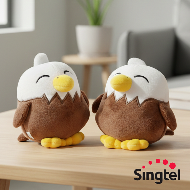 Custom Made Plushie Stuffed Toy - in logo