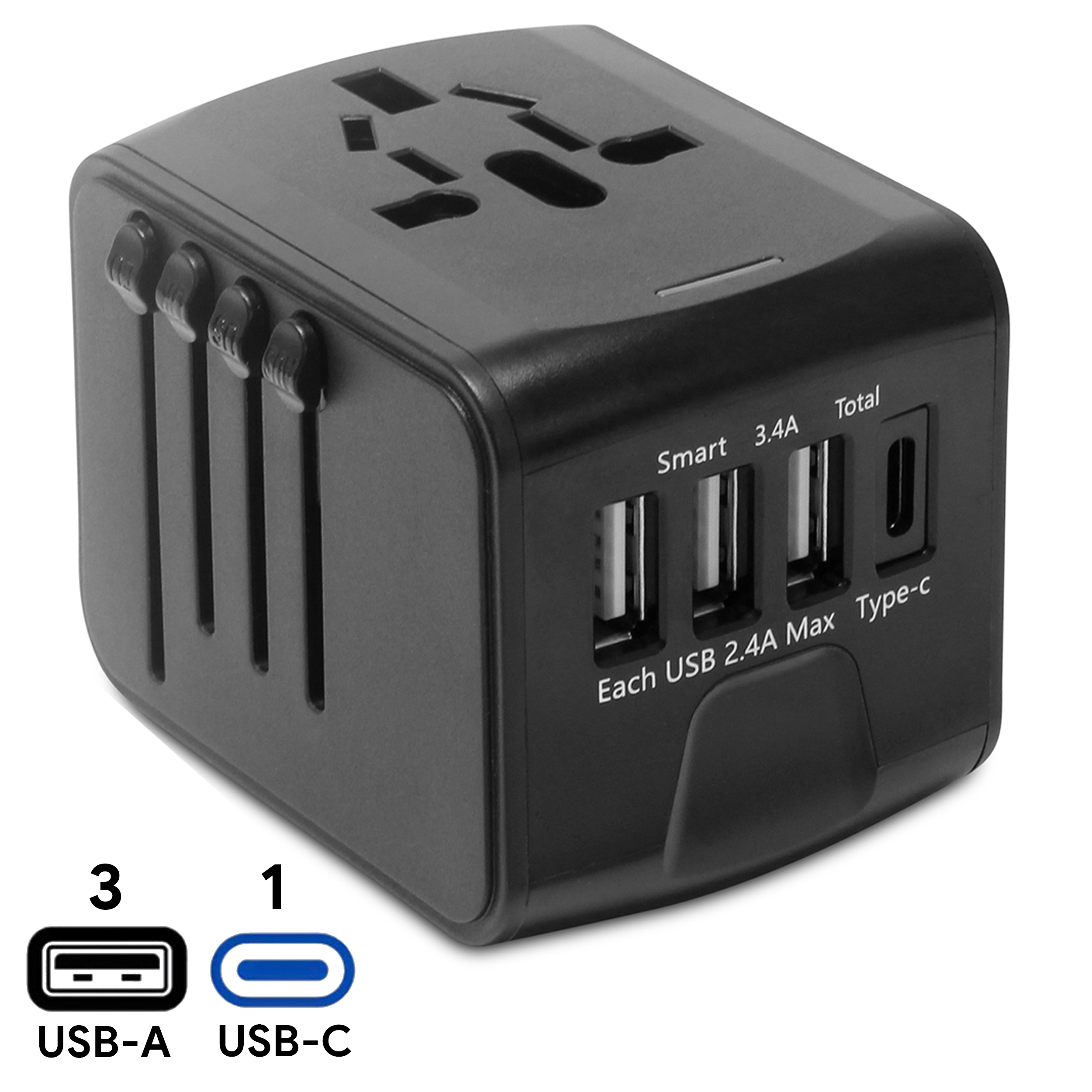 15W Premium Lux Travel Adaptor - in logo