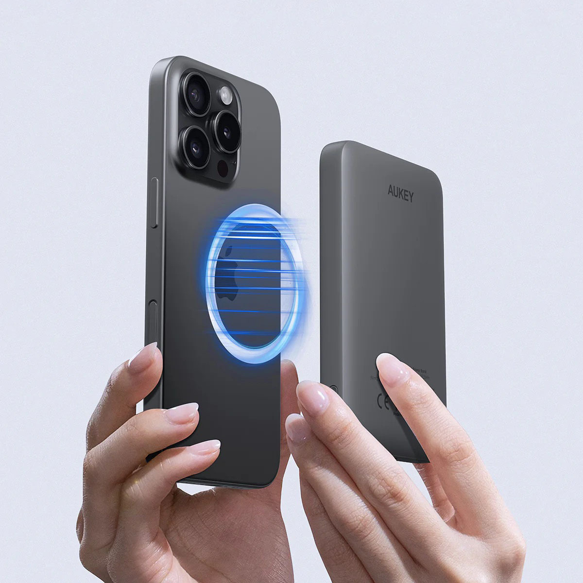 Sạc dự phòng không dây từ tính mỏng MagFusion 5.000mAh - in logo thumbnail 2