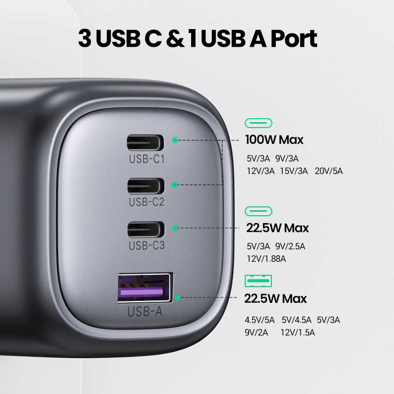 Sạc tường Nexode 100W USB C - in logo thumbnail 4