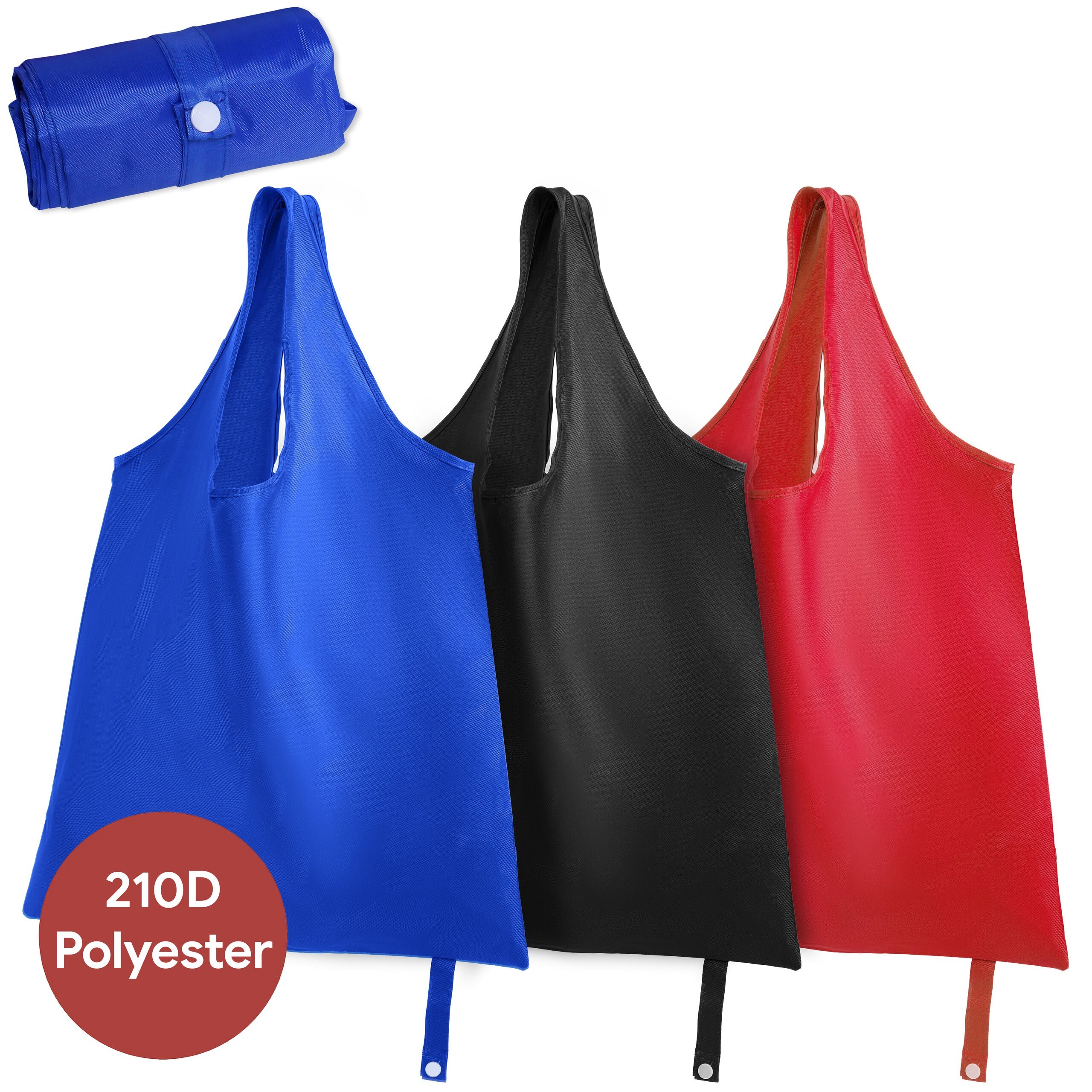 Túi Tote Polyester Gấp Gọn (Có Nút Gài) - in logo thumbnail 4
