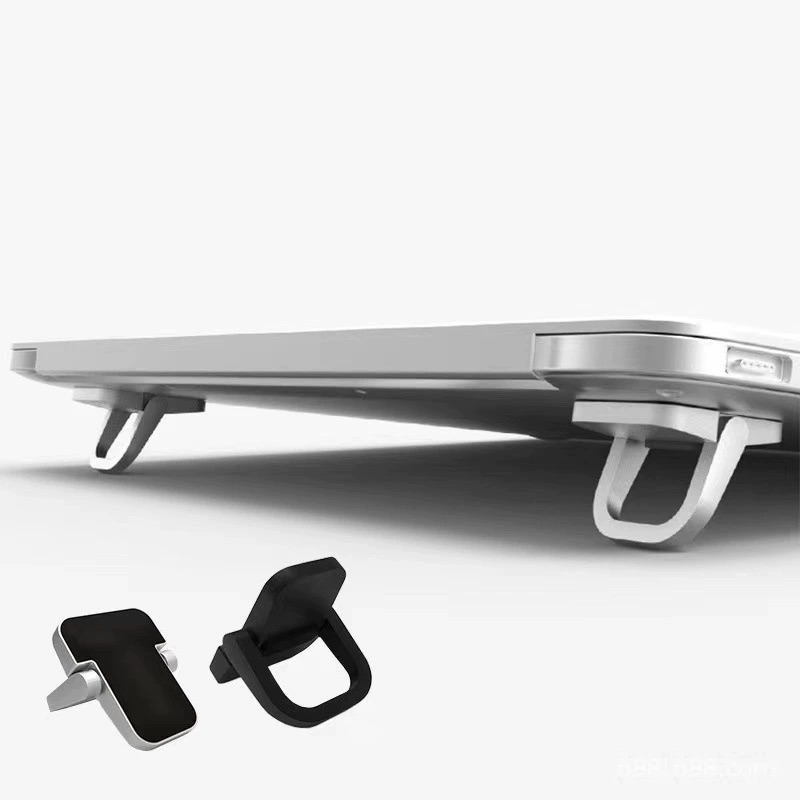 Mini Metal Folding Laptop Stand (Adhesive Backing) - custom logo