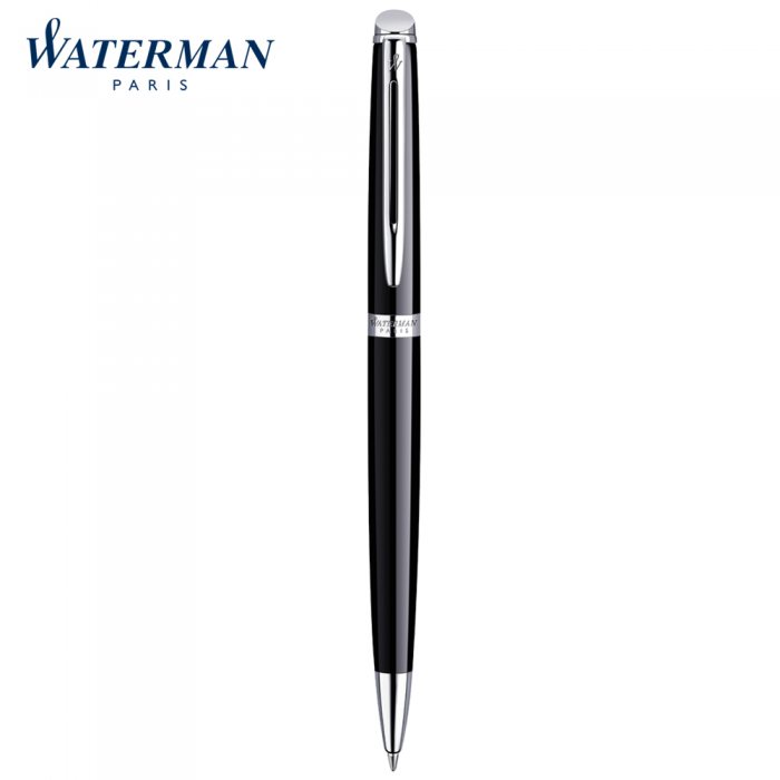 Hemisphere - Laque Black CT Ballpoint Pen - in logo