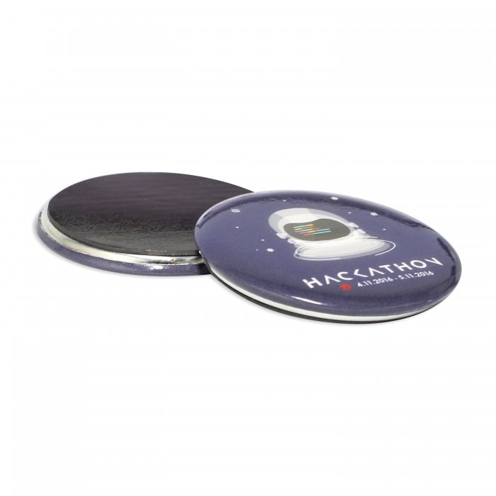 Round Tin Custom Magnet - custom logo thumbnail 3