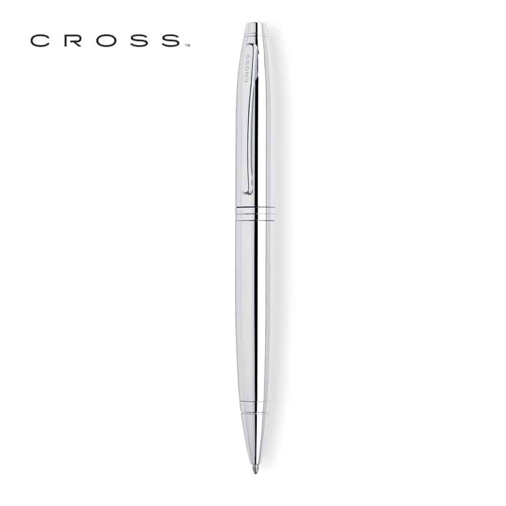 Calais Collection - Lustrous Chrome Lacquer Ballpoint - custom logo