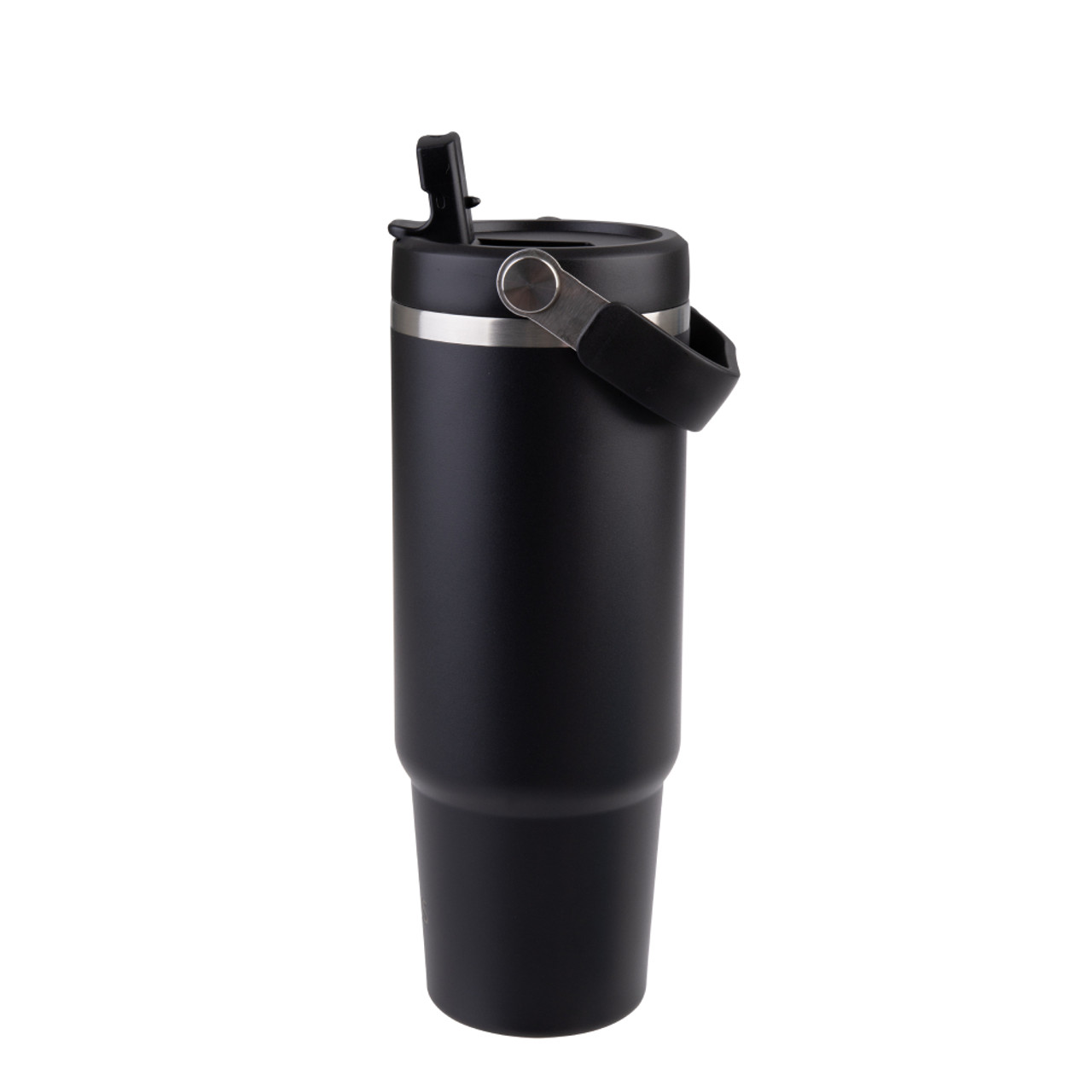 Stainless Steel Insulated Voyager Carry Tumbler with Sipper Straw 900ml - custom logo thumbnail 3