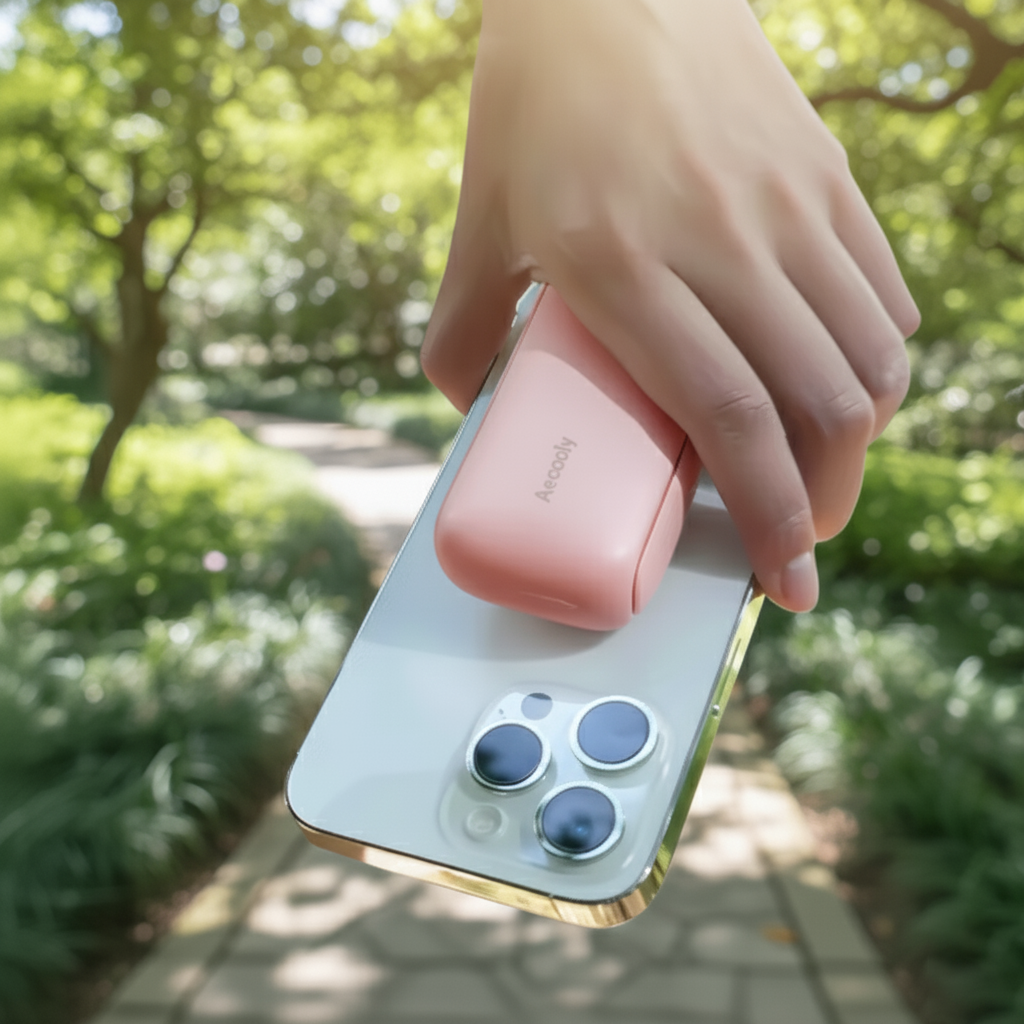 Quạt bỏ túi cầm tay có thể gập lại 2.000mAh - in logo thumbnail 4