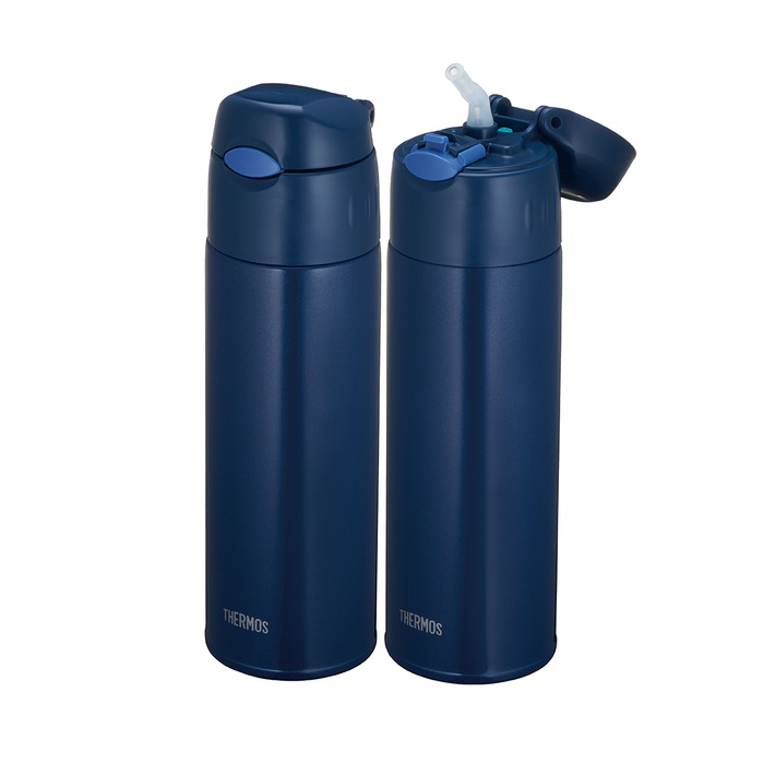 Cốc cách nhiệt đôi tường 550ml có ống hút silicon - in logo thumbnail 2