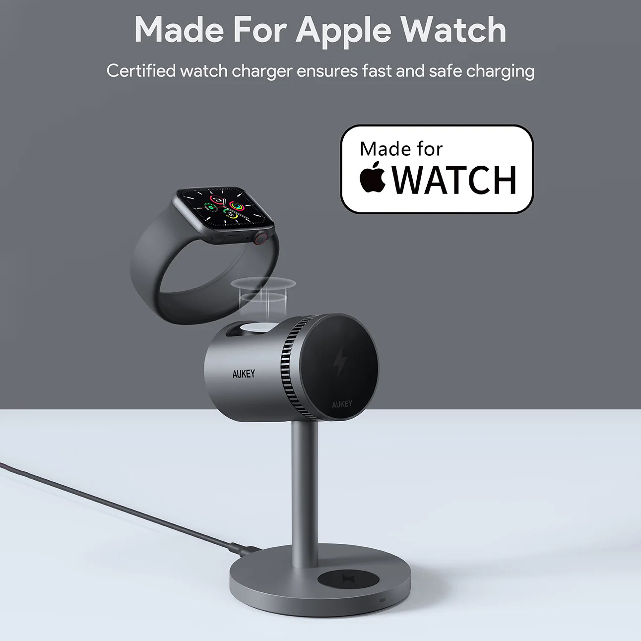 Bộ sạc không dây 3 trong 1 MagFusion với tính năng làm mát chủ động Qi2 - in logo thumbnail 3