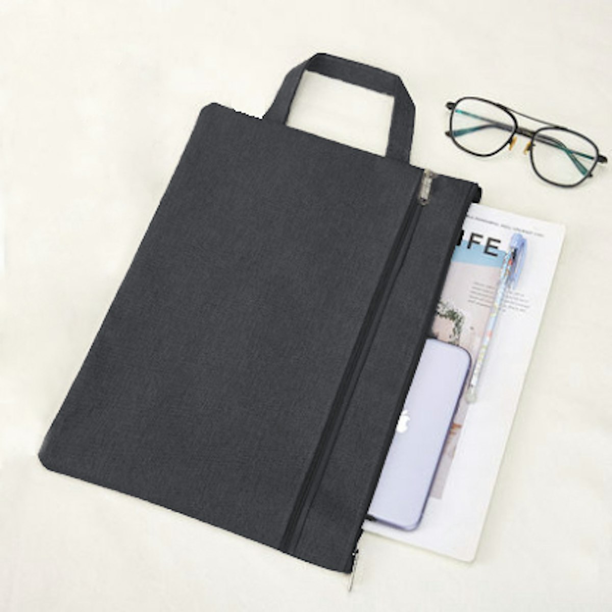 Oxford A4 Double Layer Document Bag - custom logo