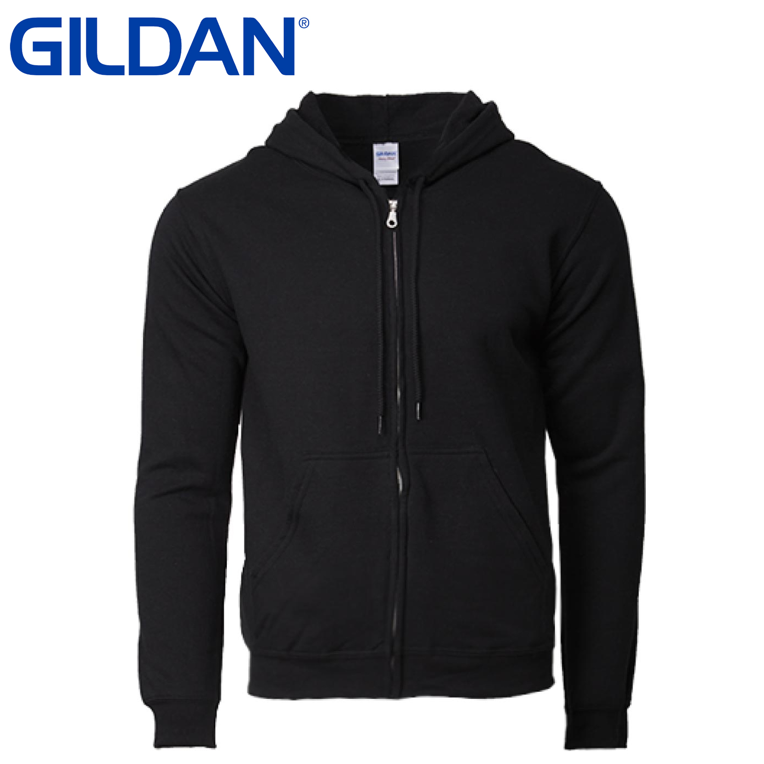 Gildan Heavy Blend Hoodie (With Zipper) - custom logo - Image 1