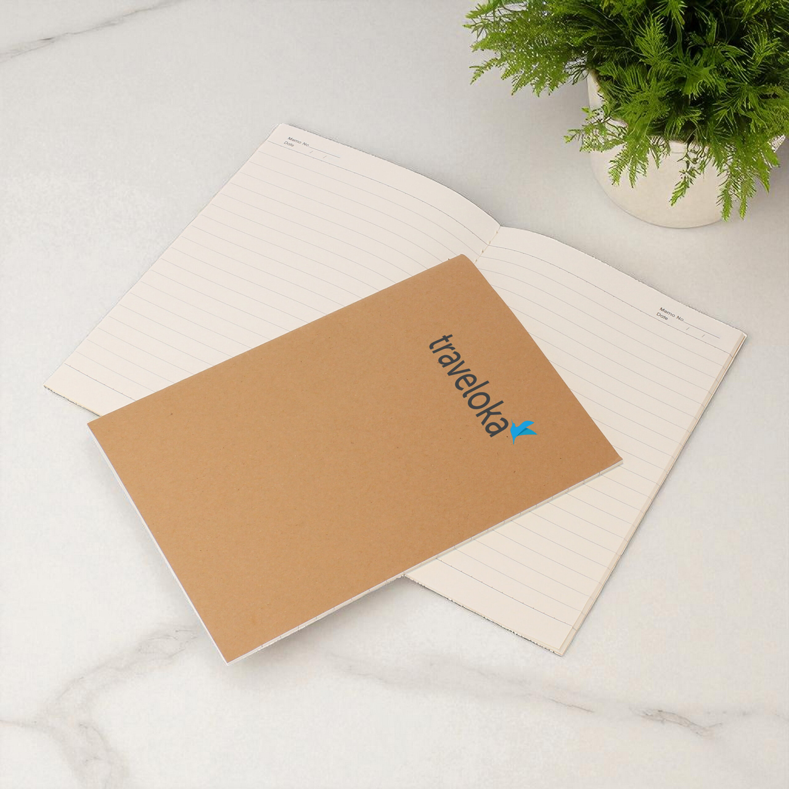 A5 Kraft Notebook - custom logo thumbnail 4