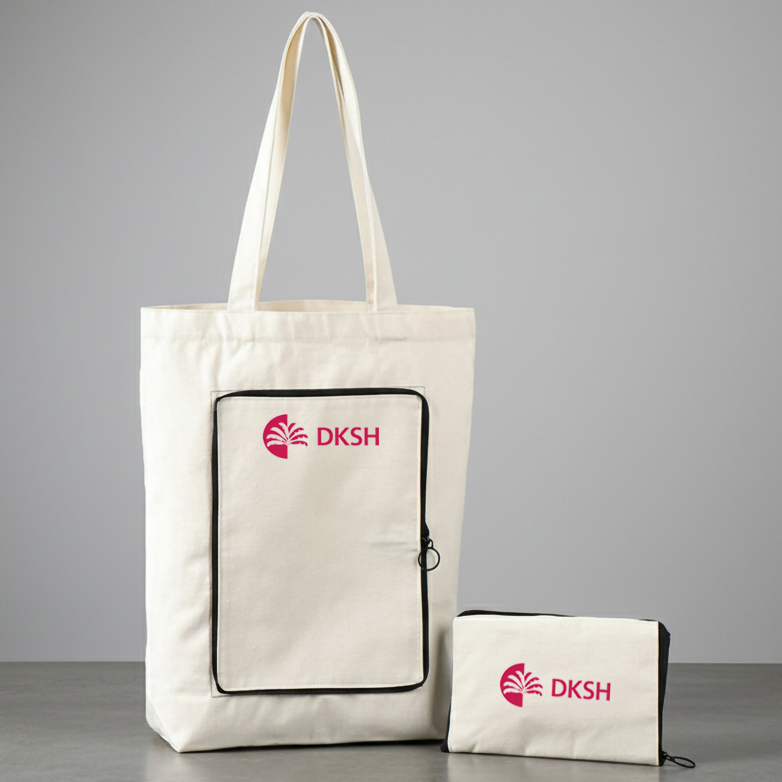 Túi Tote Vải Canvas Cotton Gấp Gọn - in logo thumbnail 5