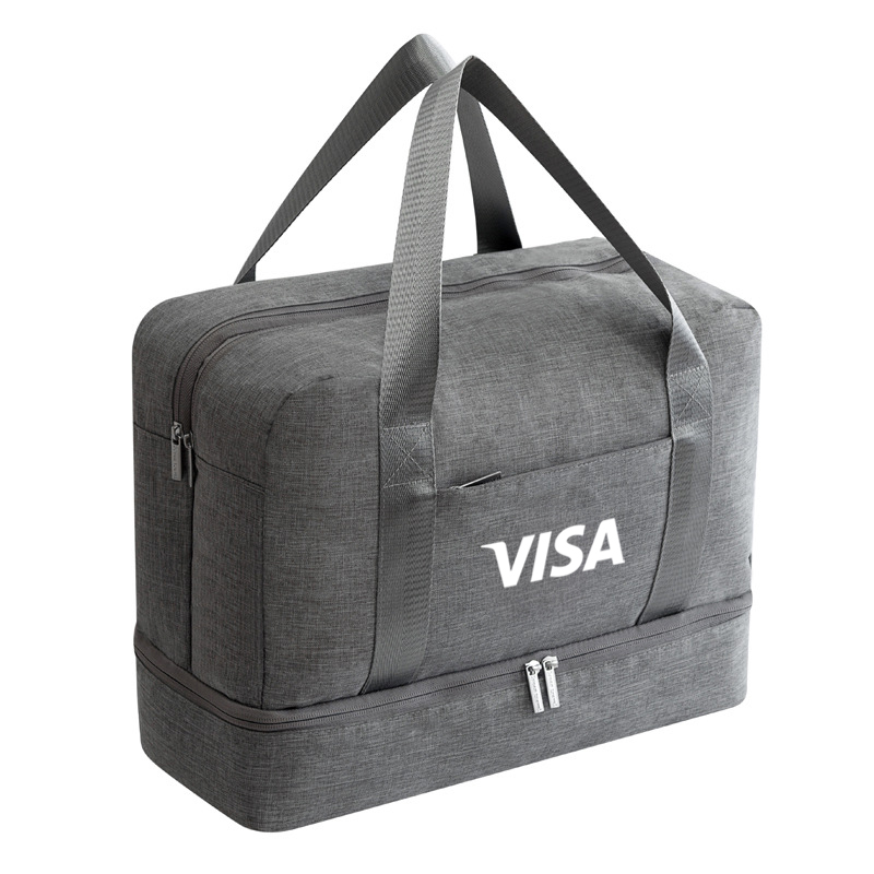 Spacious Travel Duffel Bag with Shoe Compartment (and Wet Compartment) - custom logo - Image 1