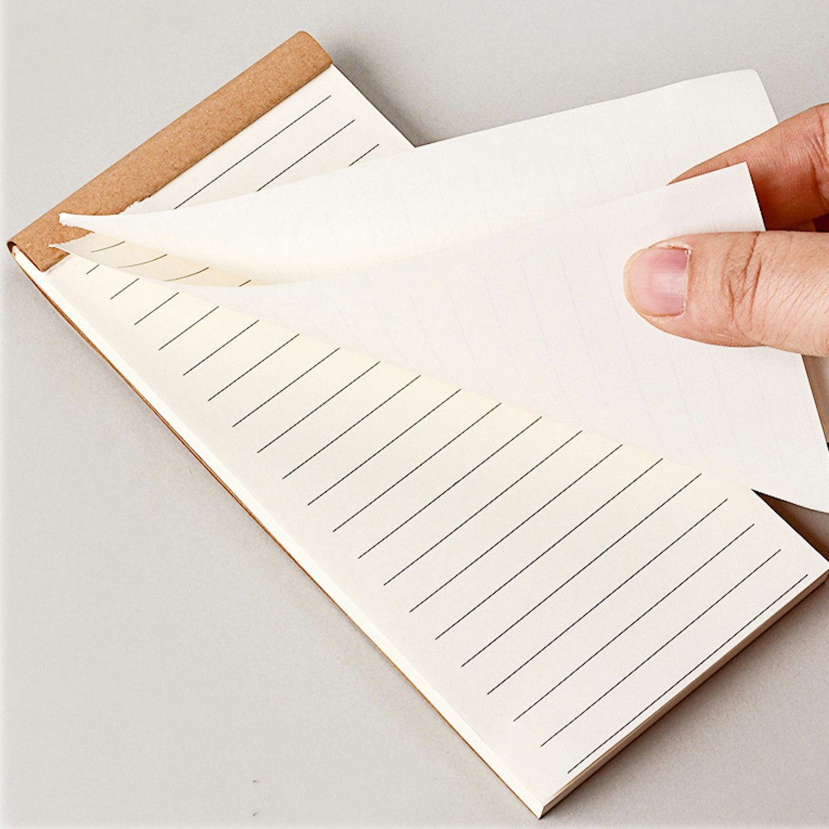 Tearable Kraft Memo Pad - custom logo