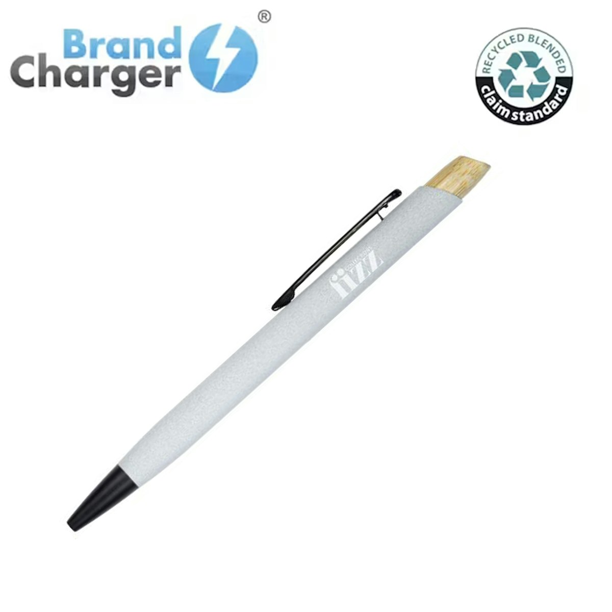 Brand Charger Glacia Pen (Click-to-Write) - in logo