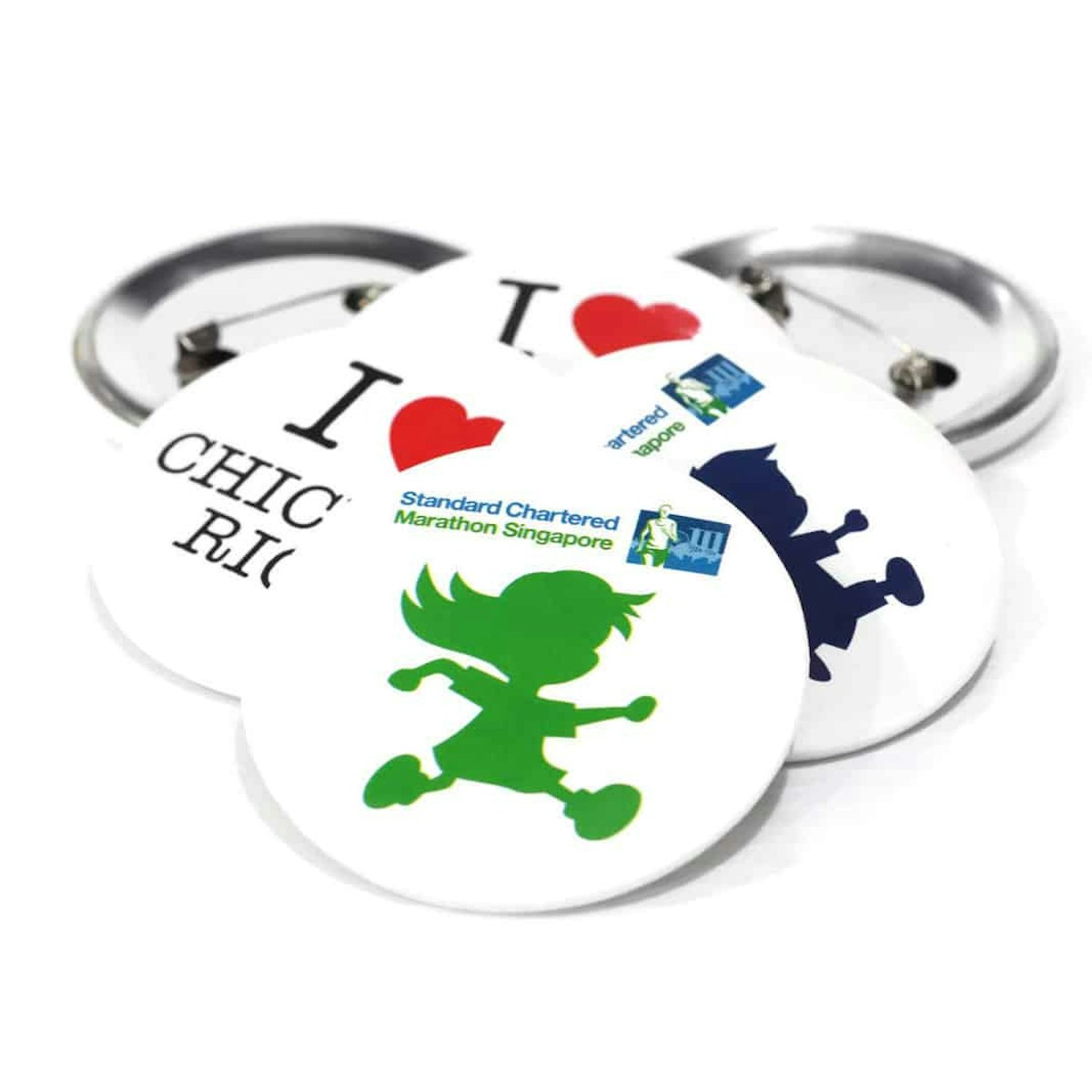 Tin Button Badge - in logo