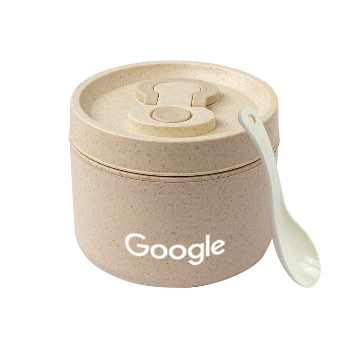 Wheat Straw Round Lunchbox - in logo