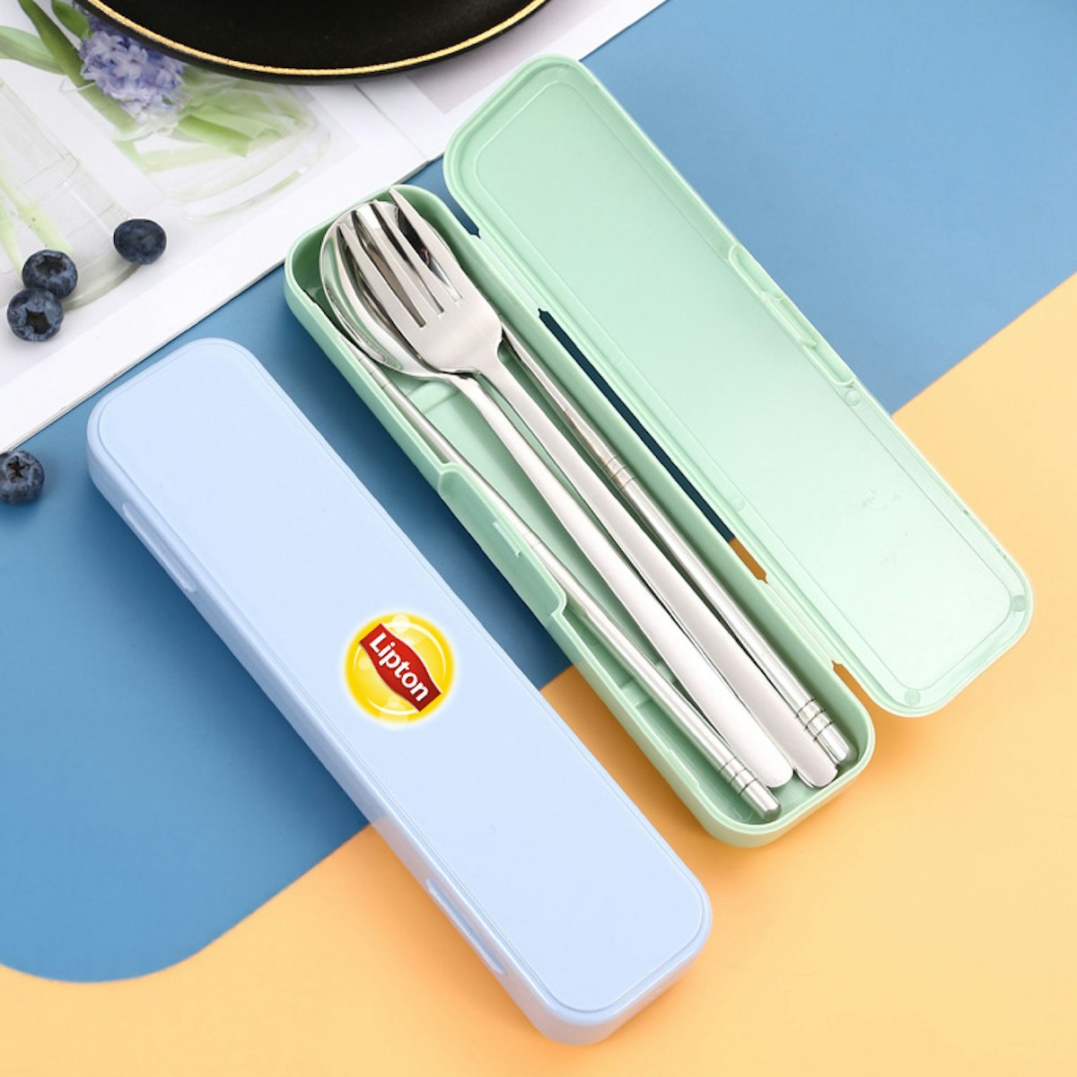 Pastel Basic Cutlery Set - custom logo
