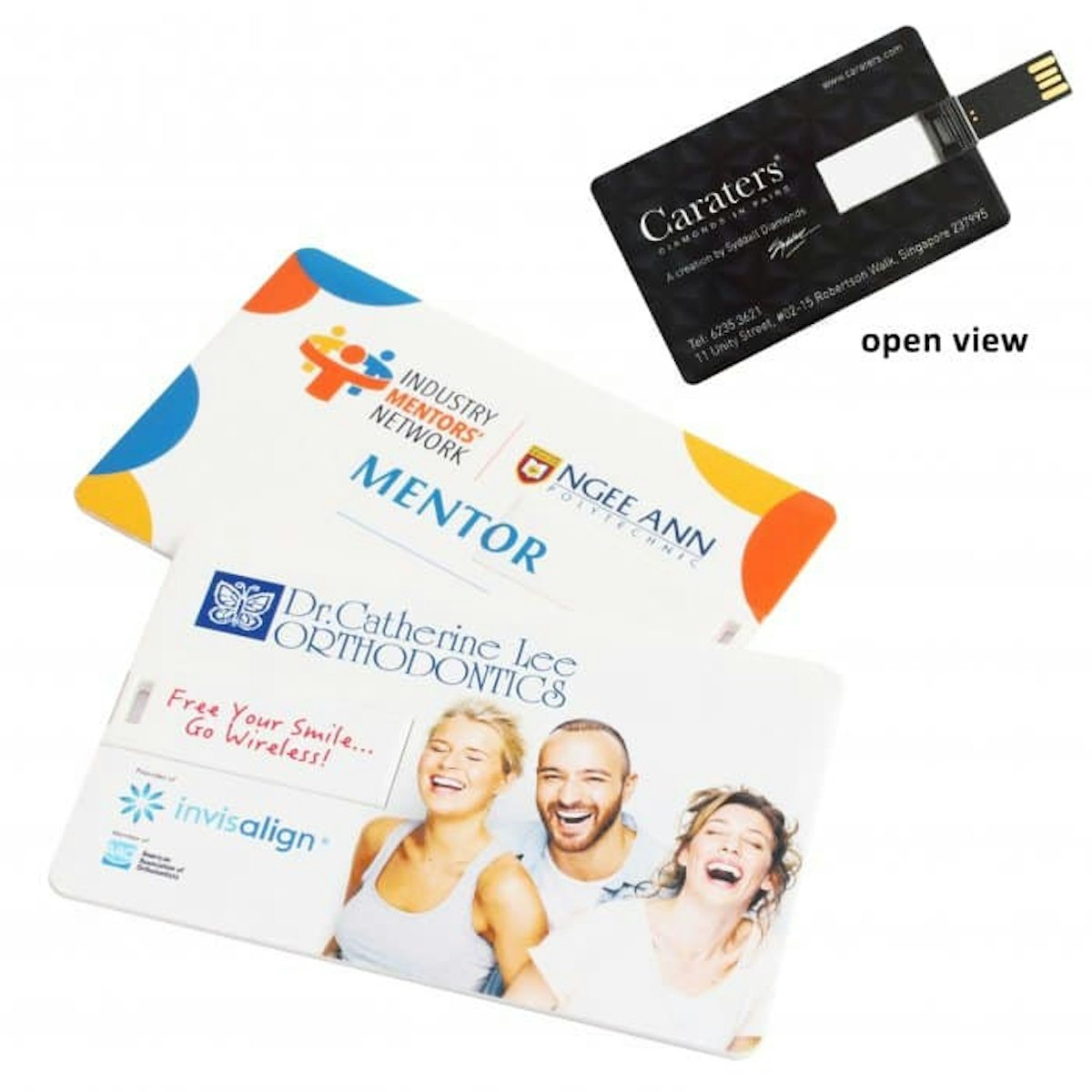 Card USB Thumb Drive - in logo