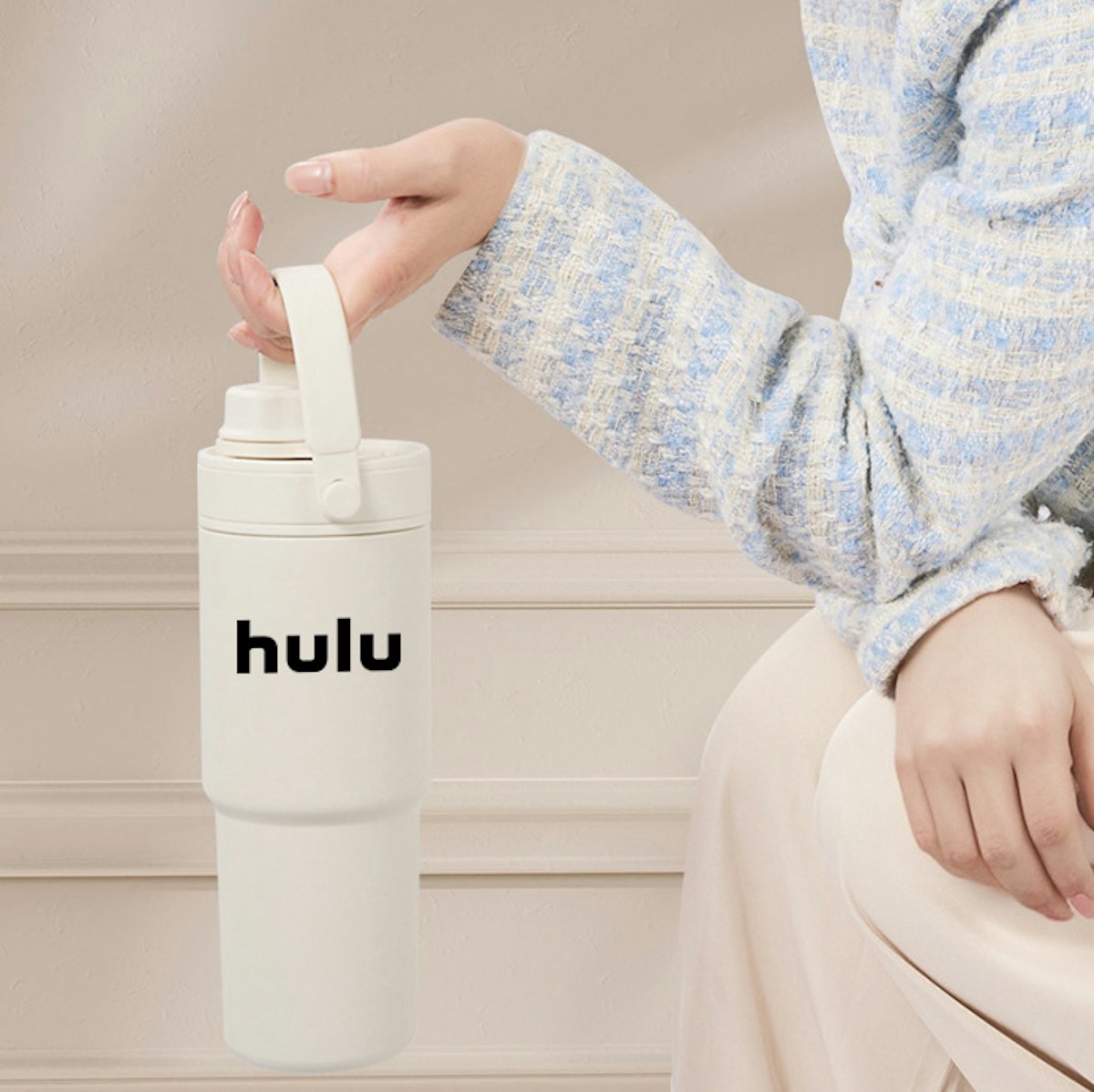 735ml APA Ceramic Coating Tumbler with Straw - custom logo