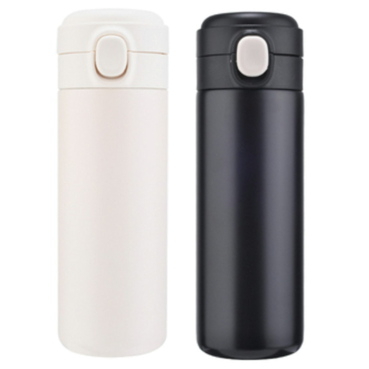 420ml Pea Stainless Steel Vacuum Flask - in logo