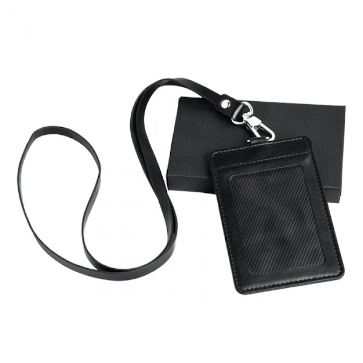 Portrait ID Card Holder with Lanyard and Box Set - in logo