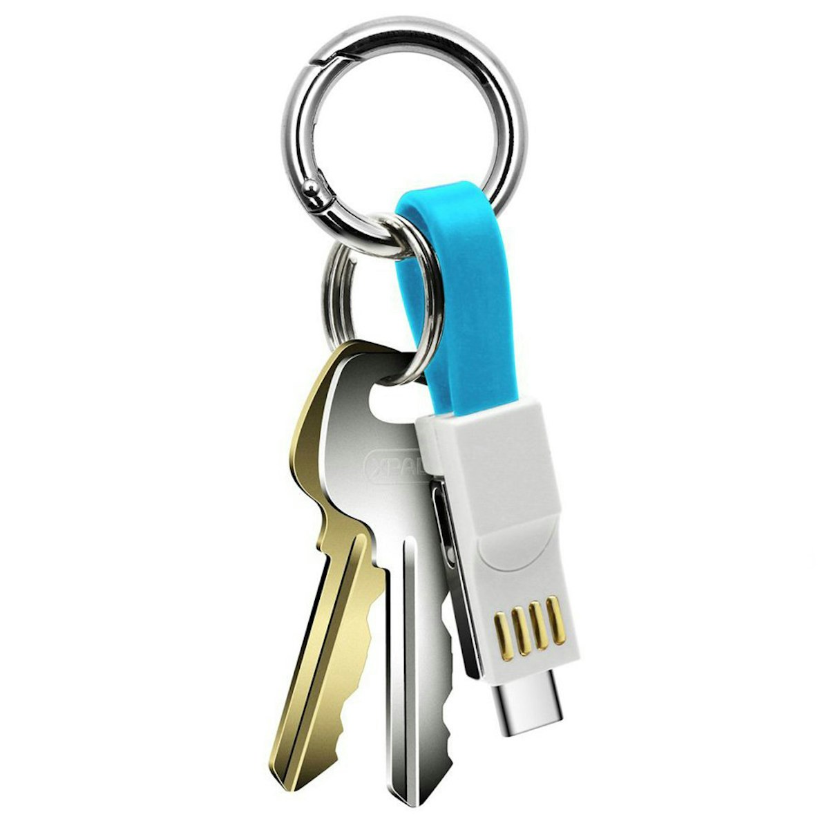 3 in 1 keyring charging cable - custom logo