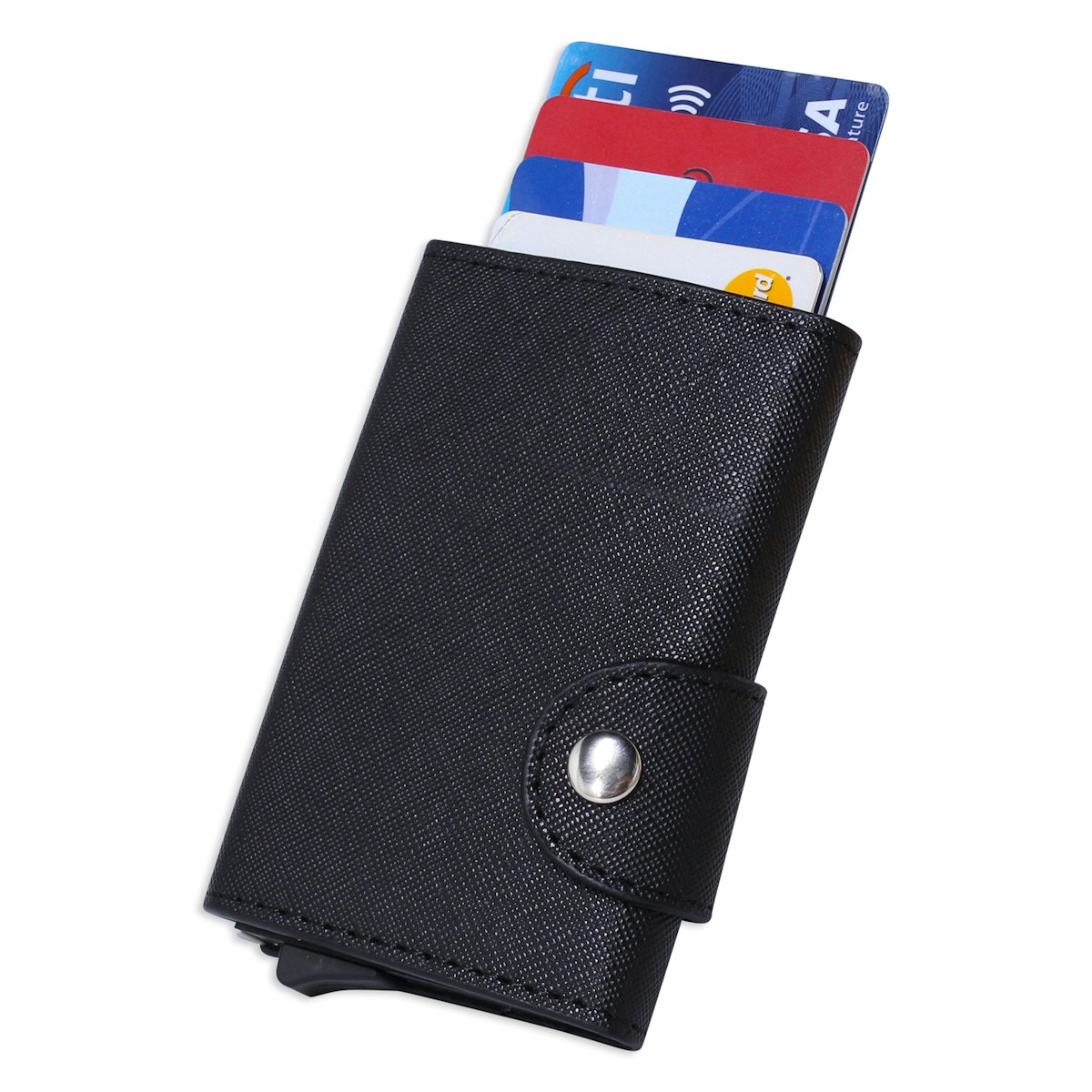 rfid cardholder with leather wallet - in logo
