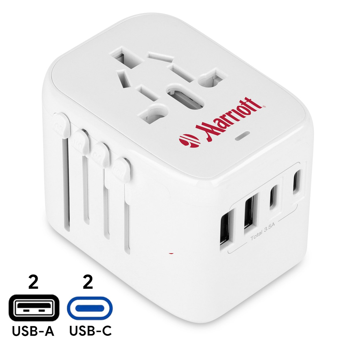 15W Voyage Travel Adaptor - custom logo