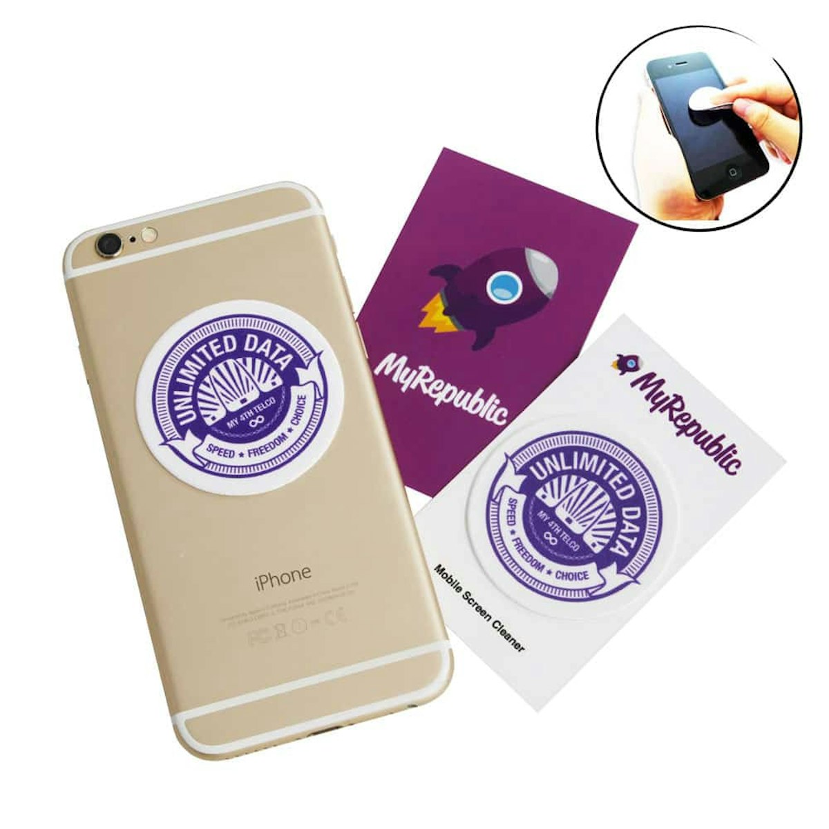 Mobile Screen Cleaner - custom logo