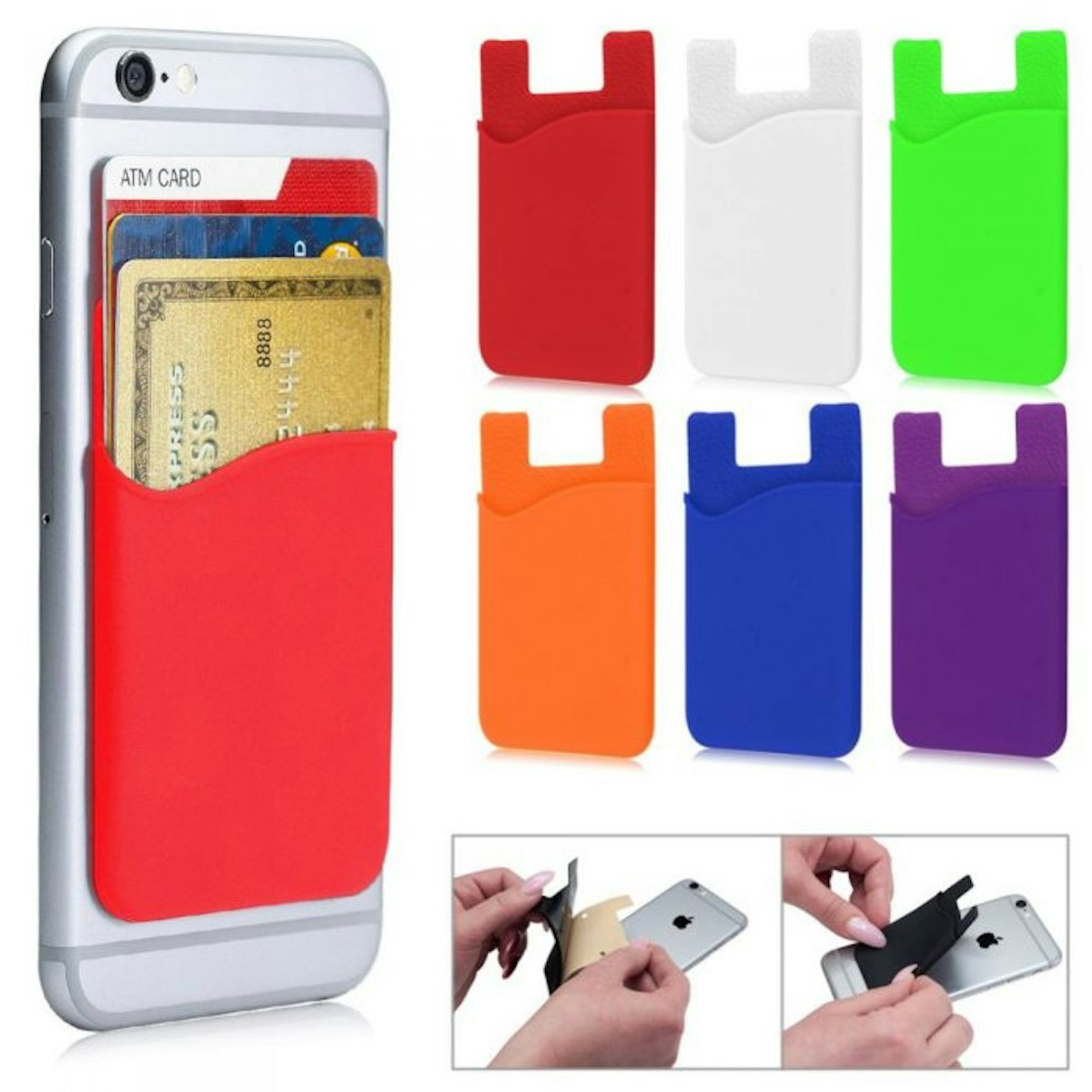 Mobile Silicon Cardholder - in logo