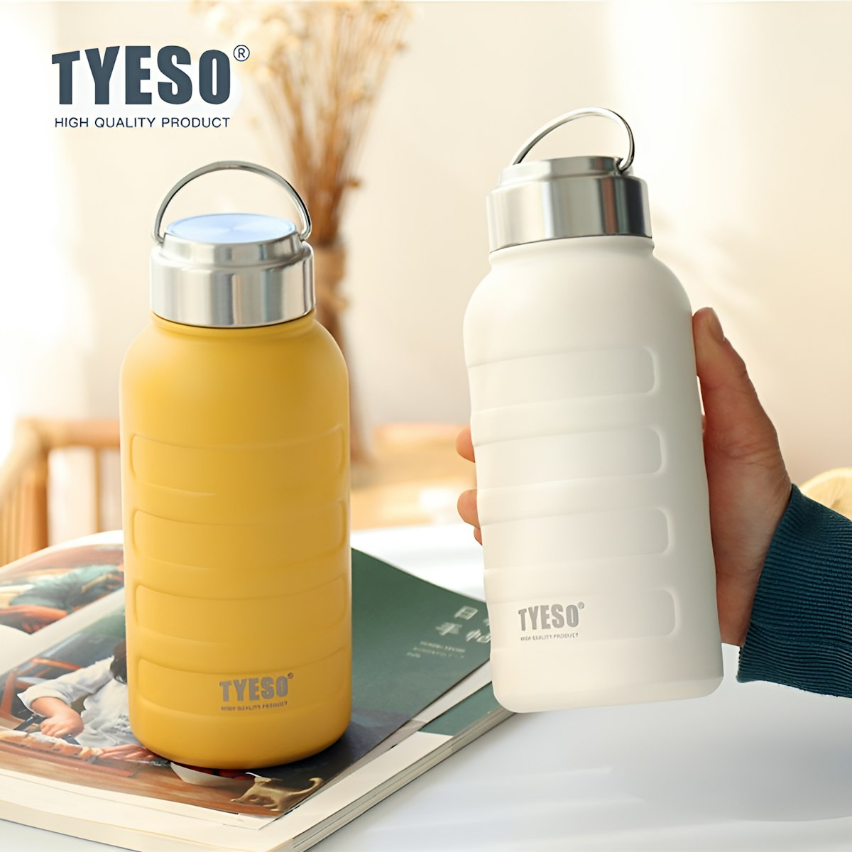 Tyeso 750ml Wagon Stainless Steel Water Bottle - custom logo