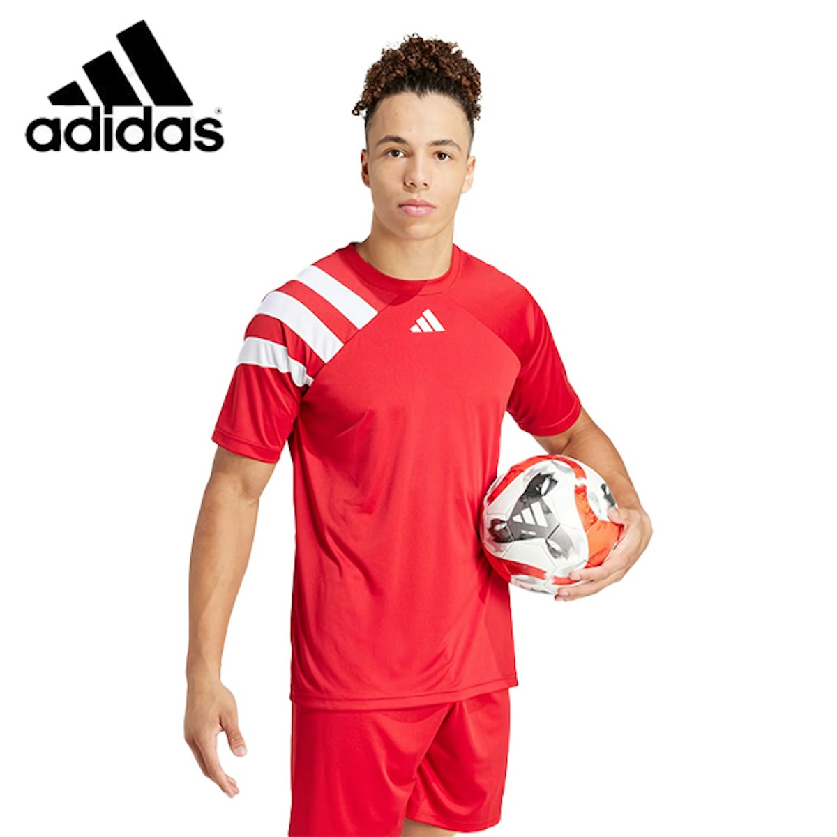 Adidas Fortore 23 Jersey Ribbed Crewneck Tee - custom logo