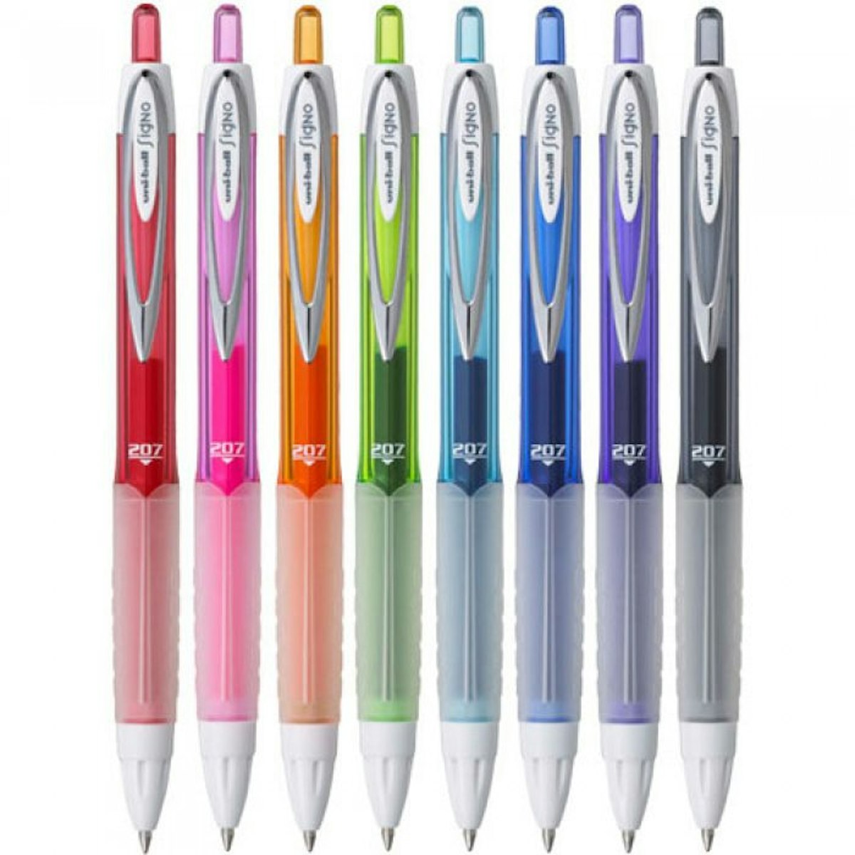 Uni-Ball Signo 207 Retractable Gel Pen (Cick-to-Write) - in logo