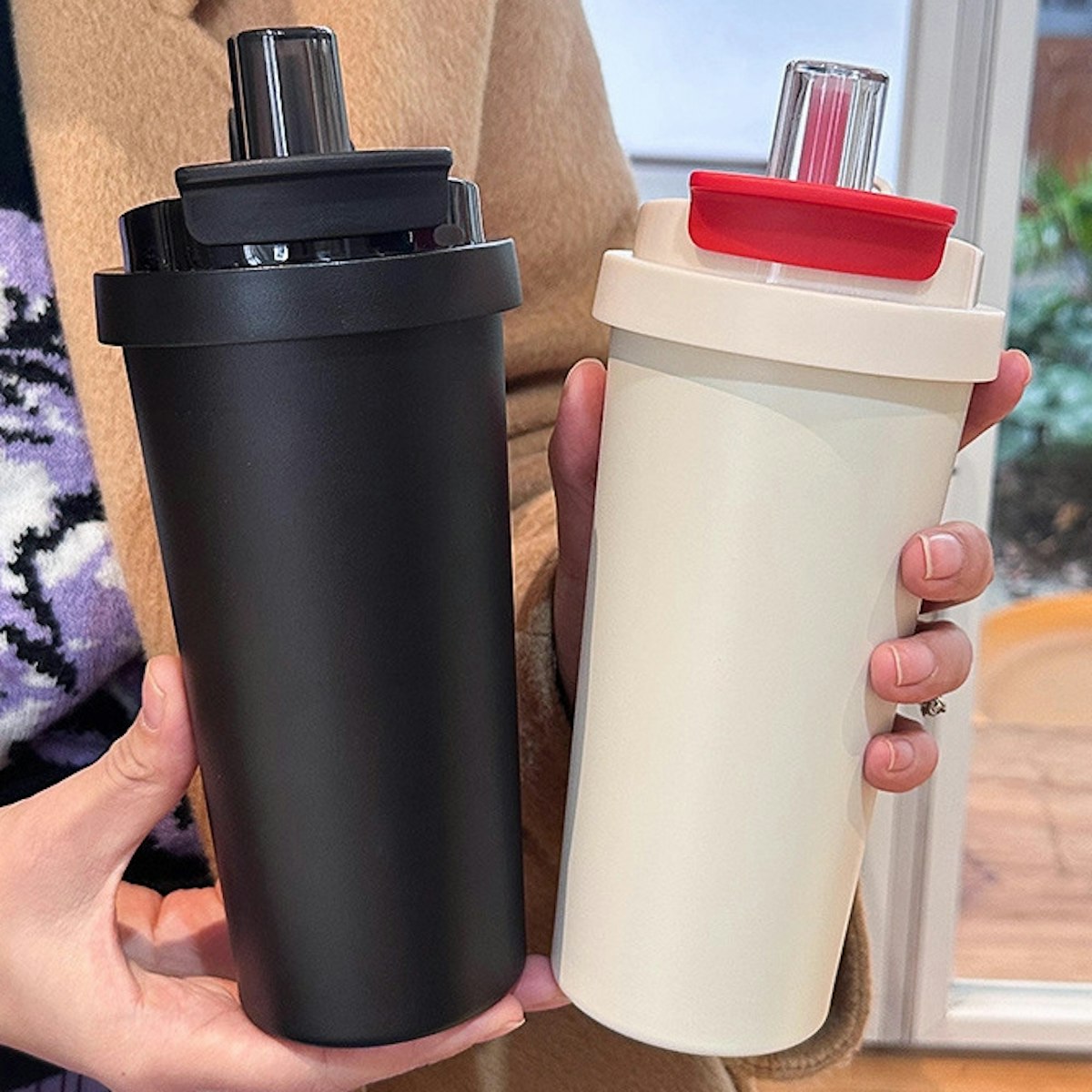 500ml DualSip Stainless Steel Tumbler - in logo