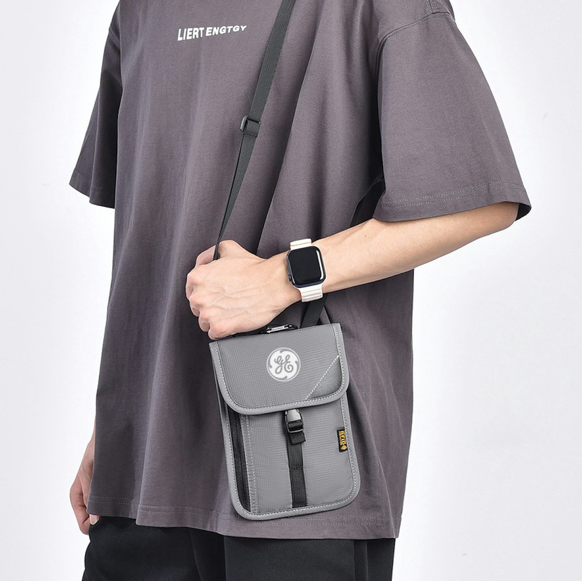 Voyage RFID Blocking Passport Sling Bag - in logo