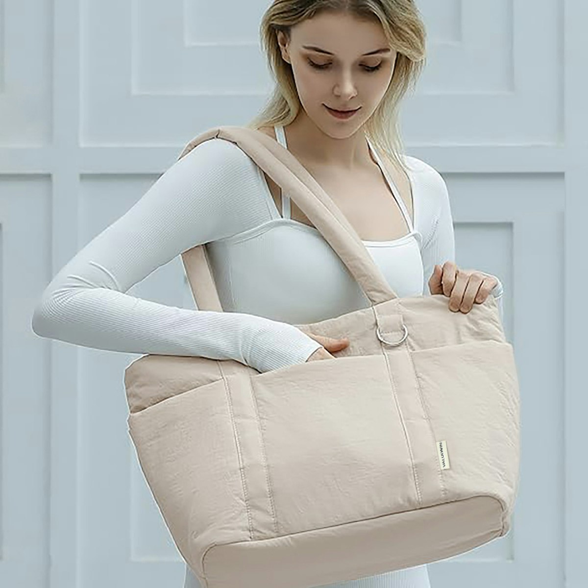 Puffy Carry-All Tote Bag - in logo