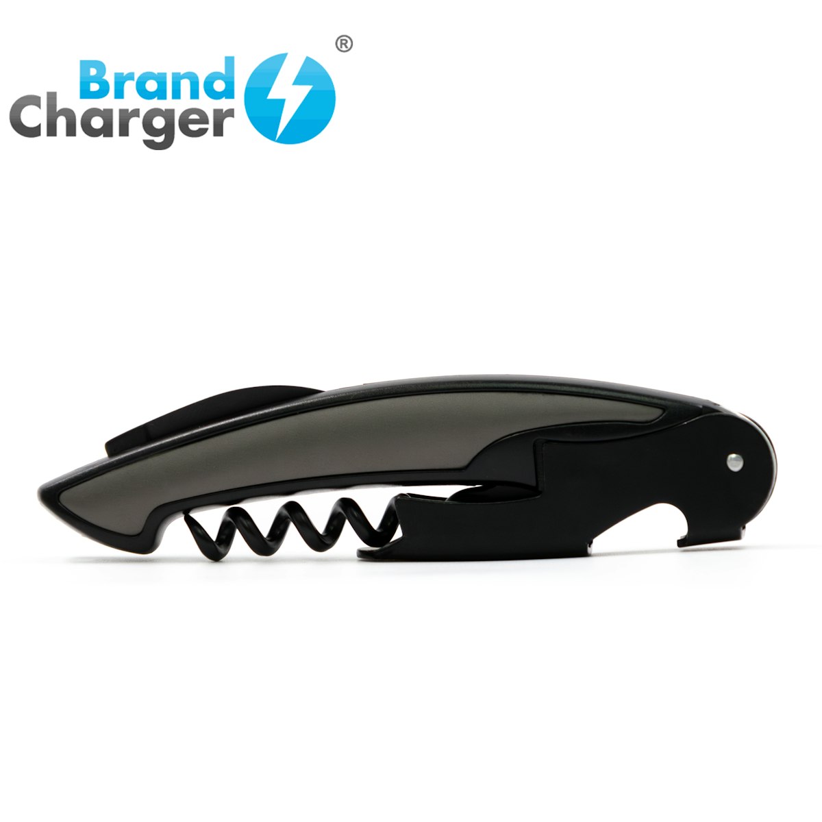 brand charger sommelier wine opener - in logo