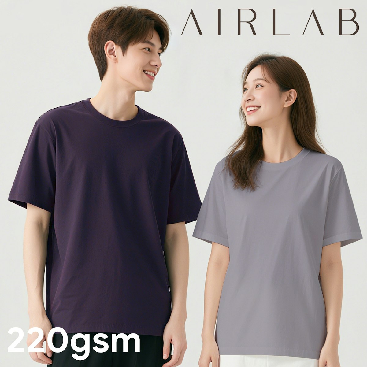 AIRLAB EcoSoft Lyocell Cotton Round Neck T-Shirt - custom logo