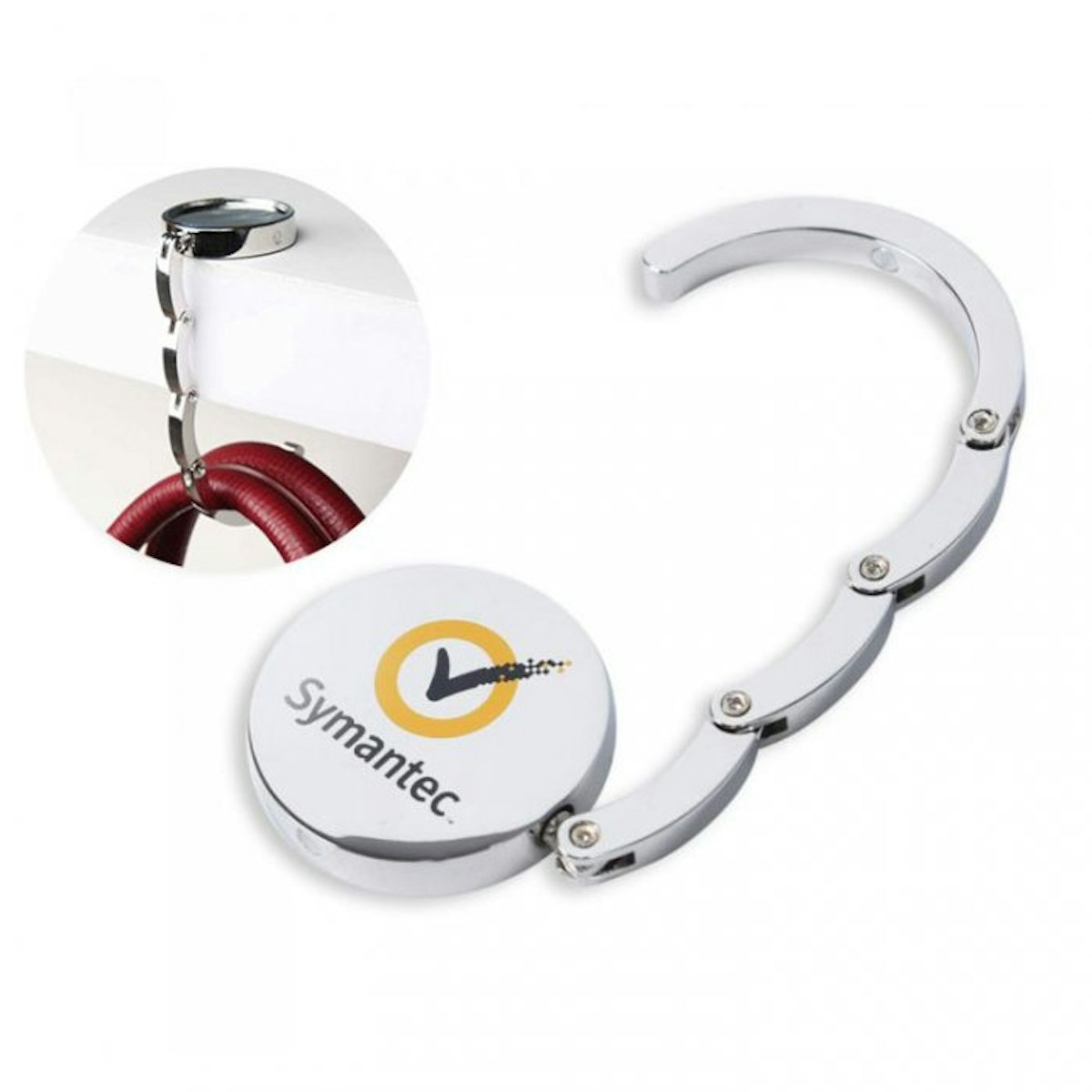 Portable Bag Hanger - in logo