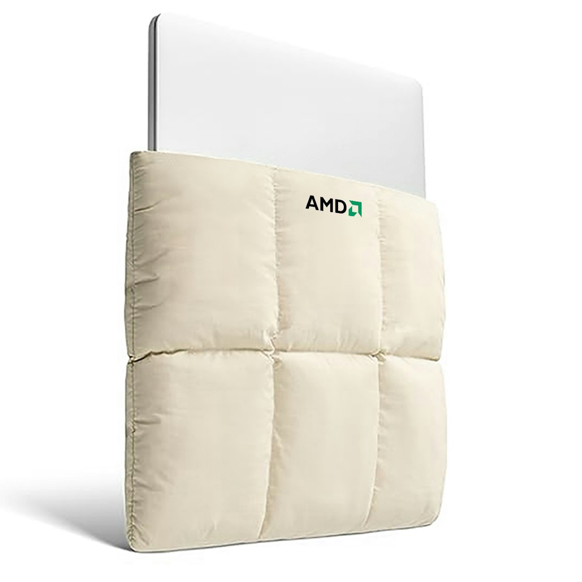 Puffy Quilted Laptop Sleeve (Magnetic Closure) - in logo