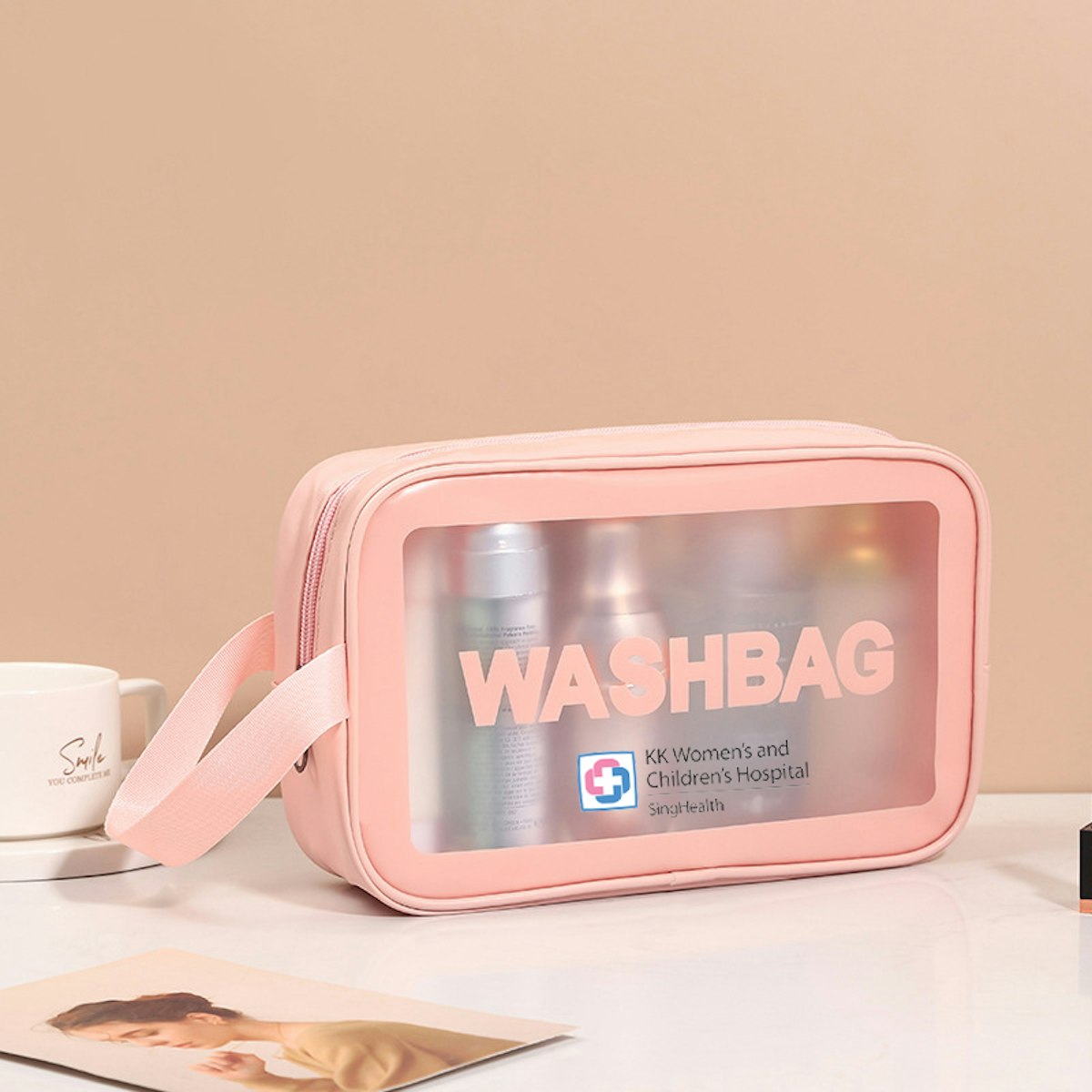 Frosted PVC Washbag - custom logo