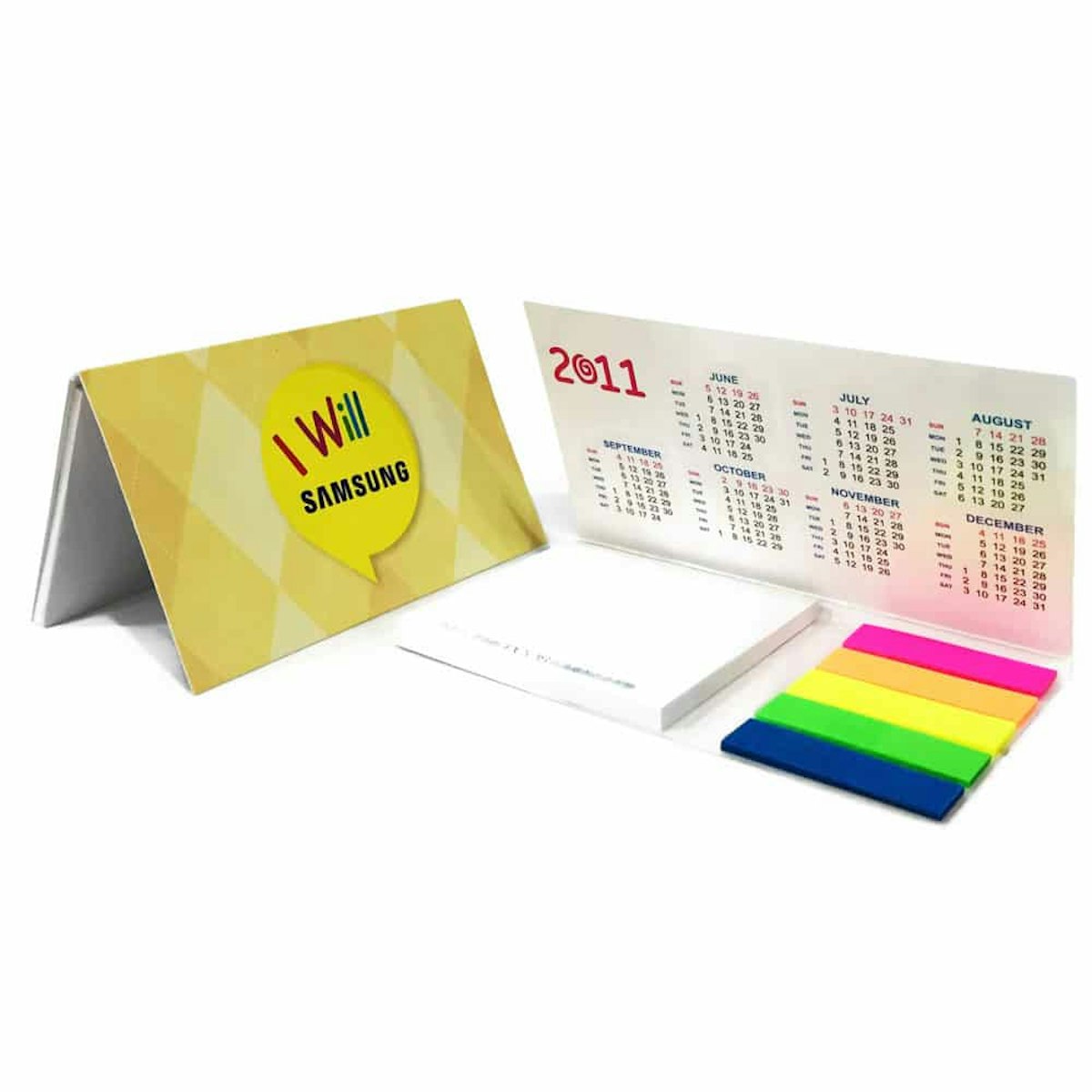 Post It Pad With Coloured Tabs - in logo