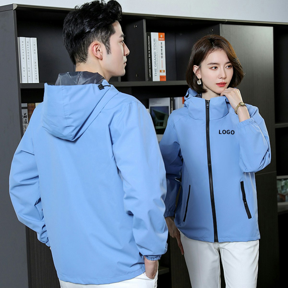 BreezeGuard Windbreaker Jacket - in logo