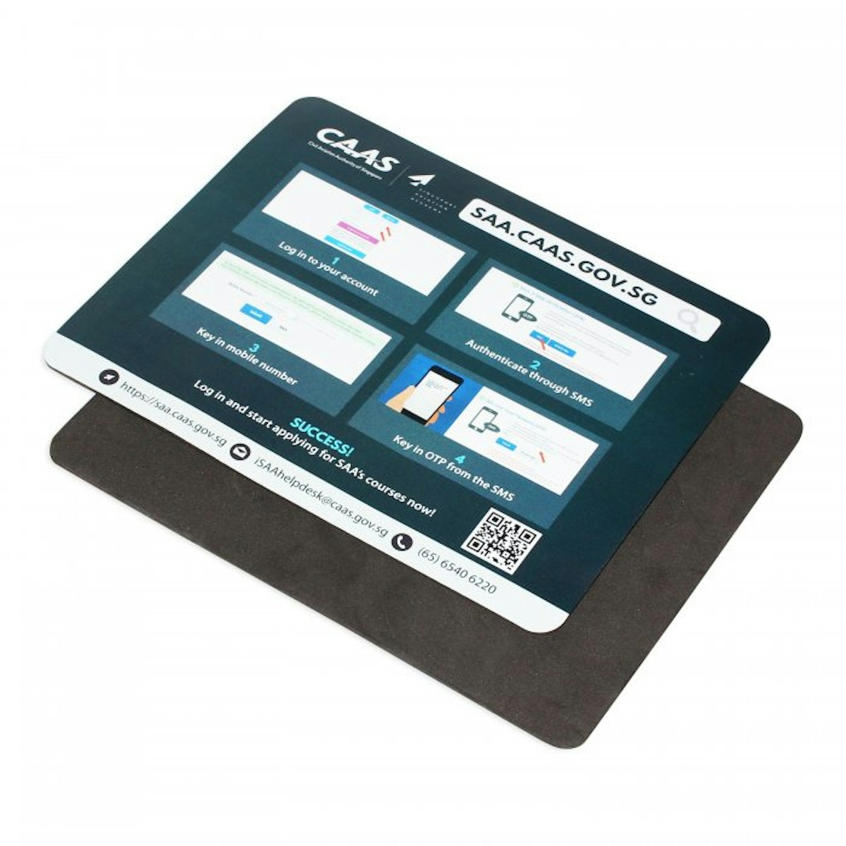 PVC Mousepad (EVA foam base) - custom logo