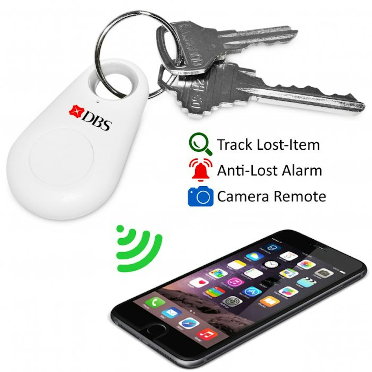 Fob Smart Bluetooth Tracker - custom logo