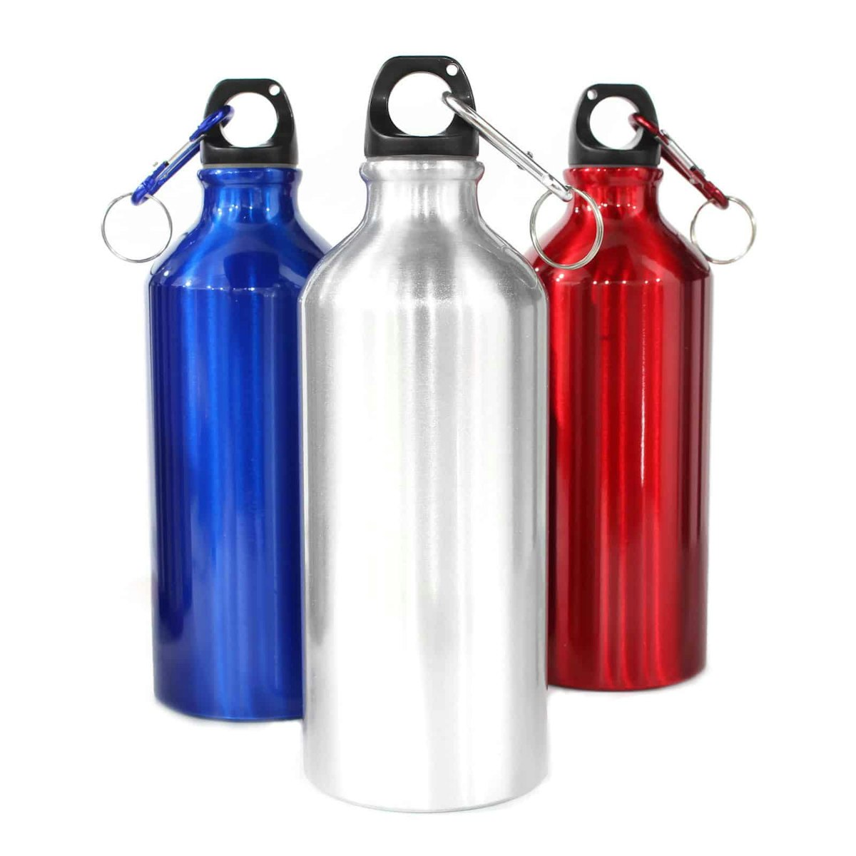 600ml Classic Aluminium Bottle with Carabiner (BPA Free) - custom logo