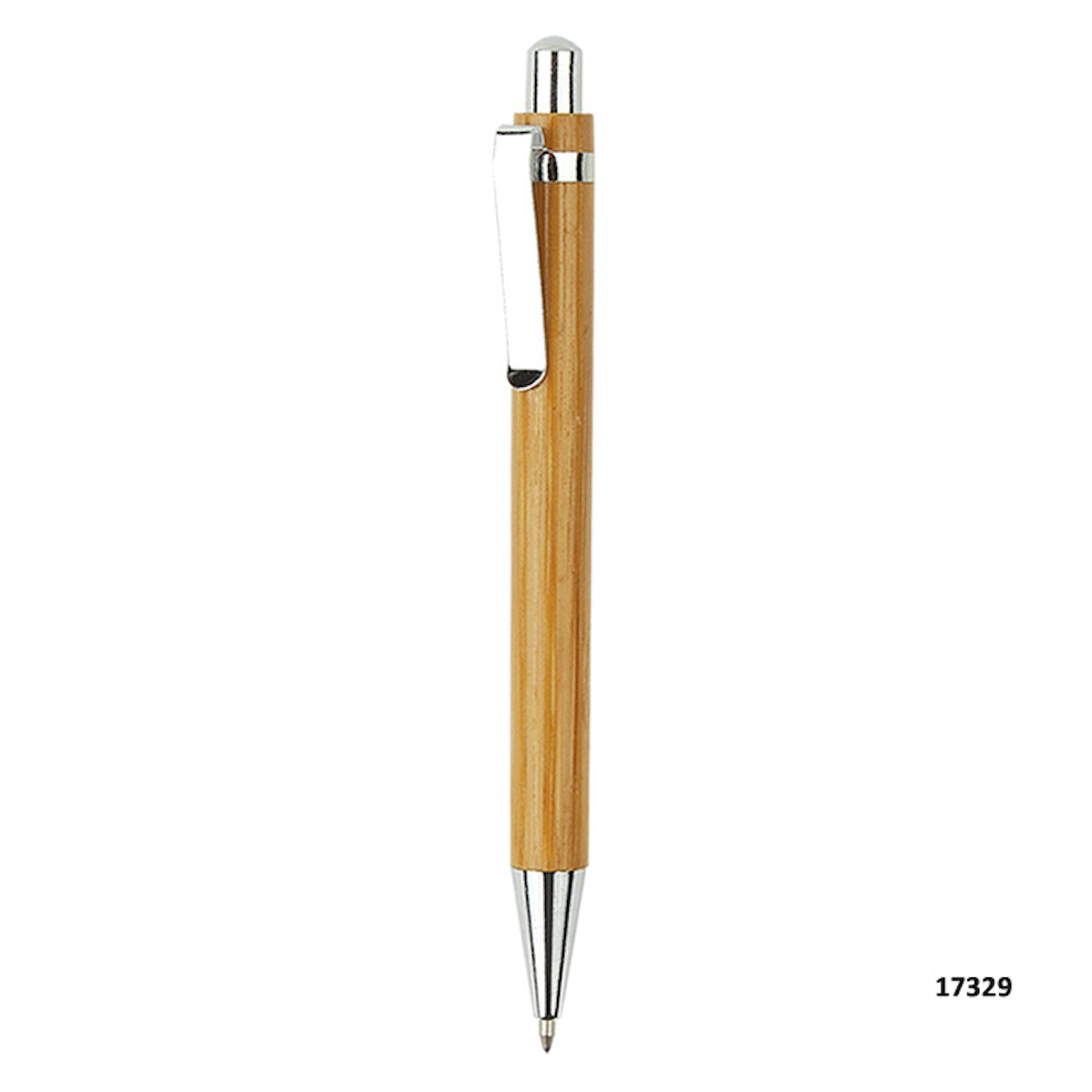 Bamboo Ball Pen (Click-To-Write) - custom logo