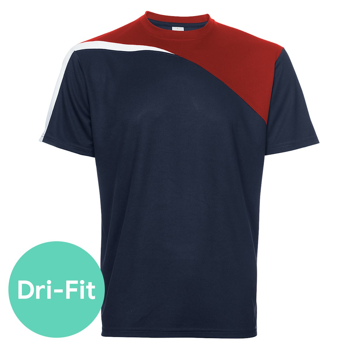 Basic Multi Tone Round Neck T-Shirt - custom logo